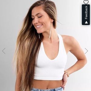 NWT free people movement free throw crop bralette